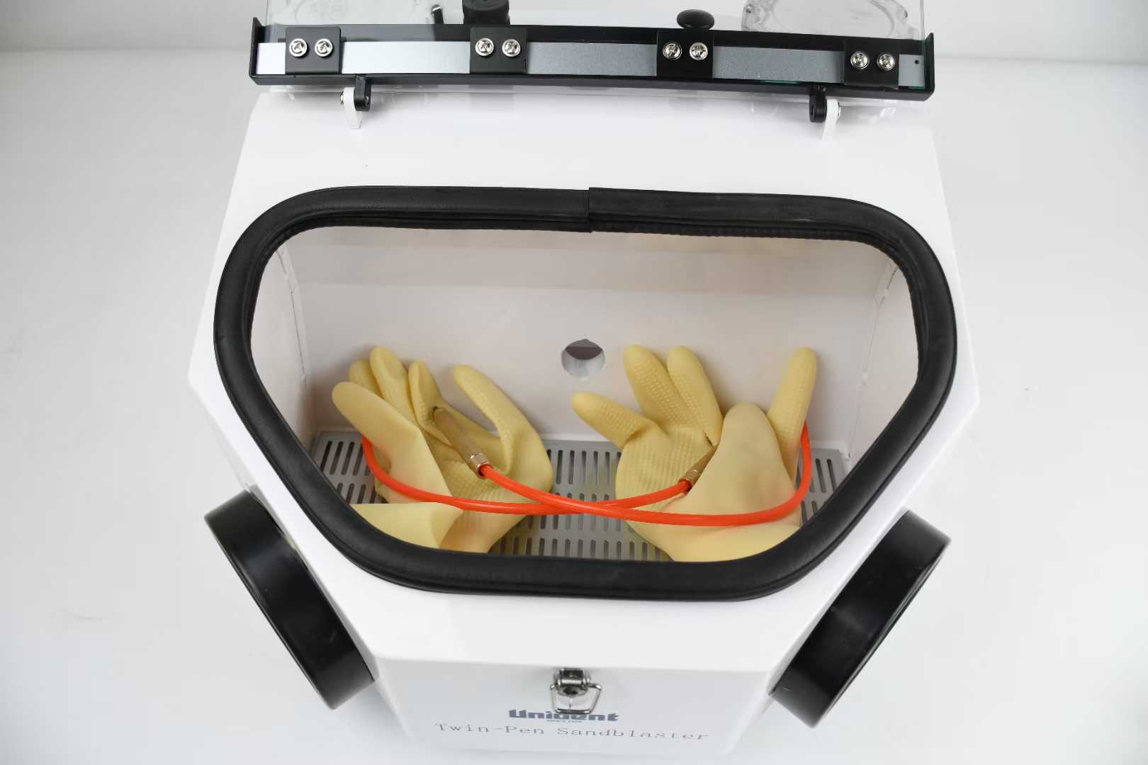 Two Pen Sandblaser With Led Light Dental Micro Portable Dental Sandblaster