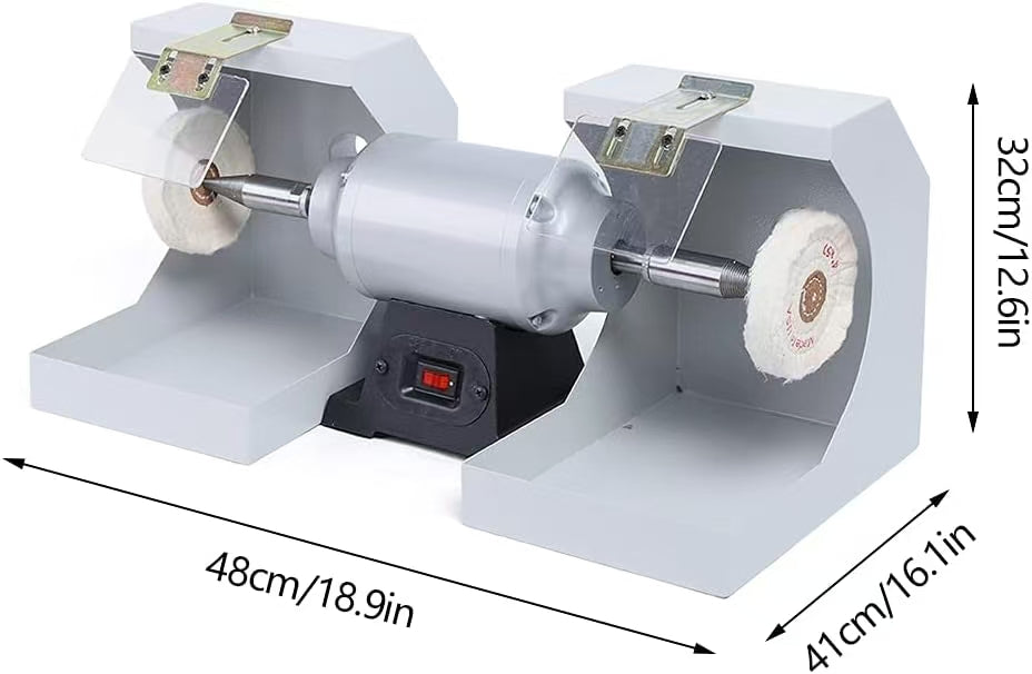 Dental Lab Polishing Machine Grinding Dental Polishing Lathe With Big Cover