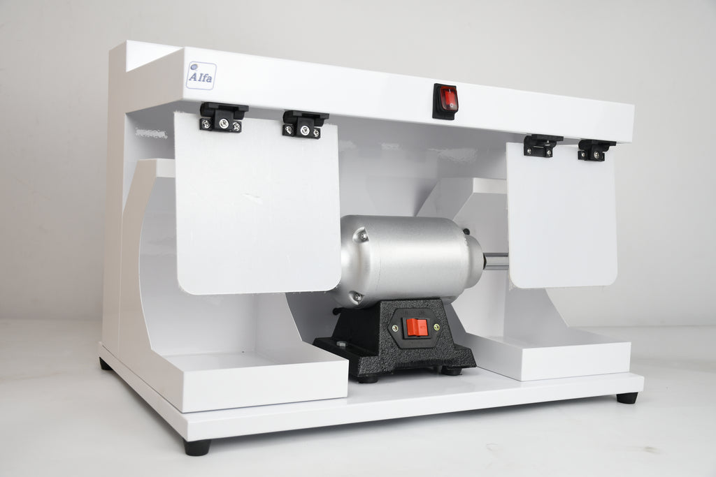 Dental Lab Polishing Machine Grinding Dental Polishing Lathe With Big Cover