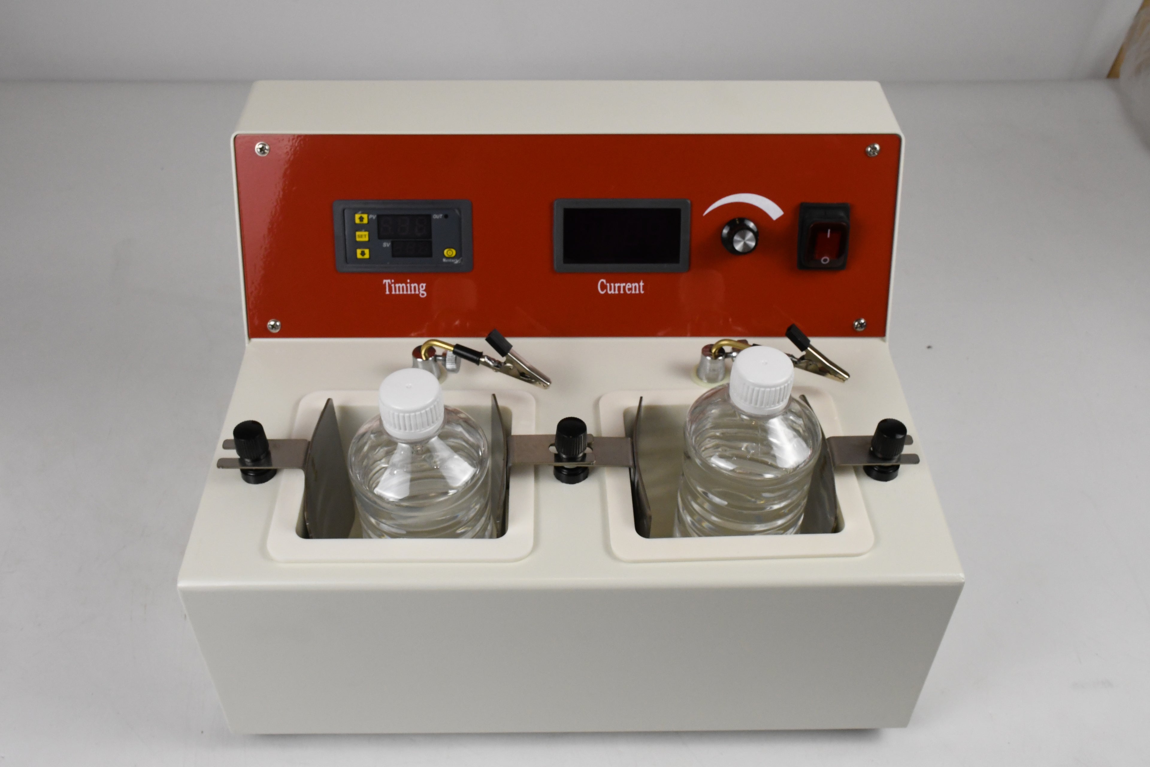 Dental Laboratory Electrolytic Polisher Electric Polishing Machine Double Baths Dental Electrolytic Polishing Lathe