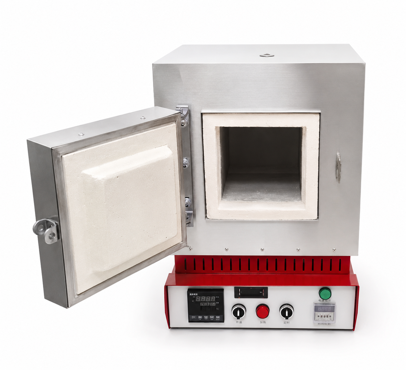 Dental muffle furnace high temperature burnout oven front view