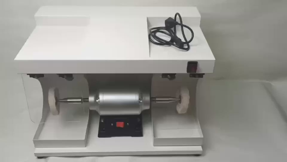 Dental Lab Polishing Machine Grinding Dental Polishing Lathe With Big Cover