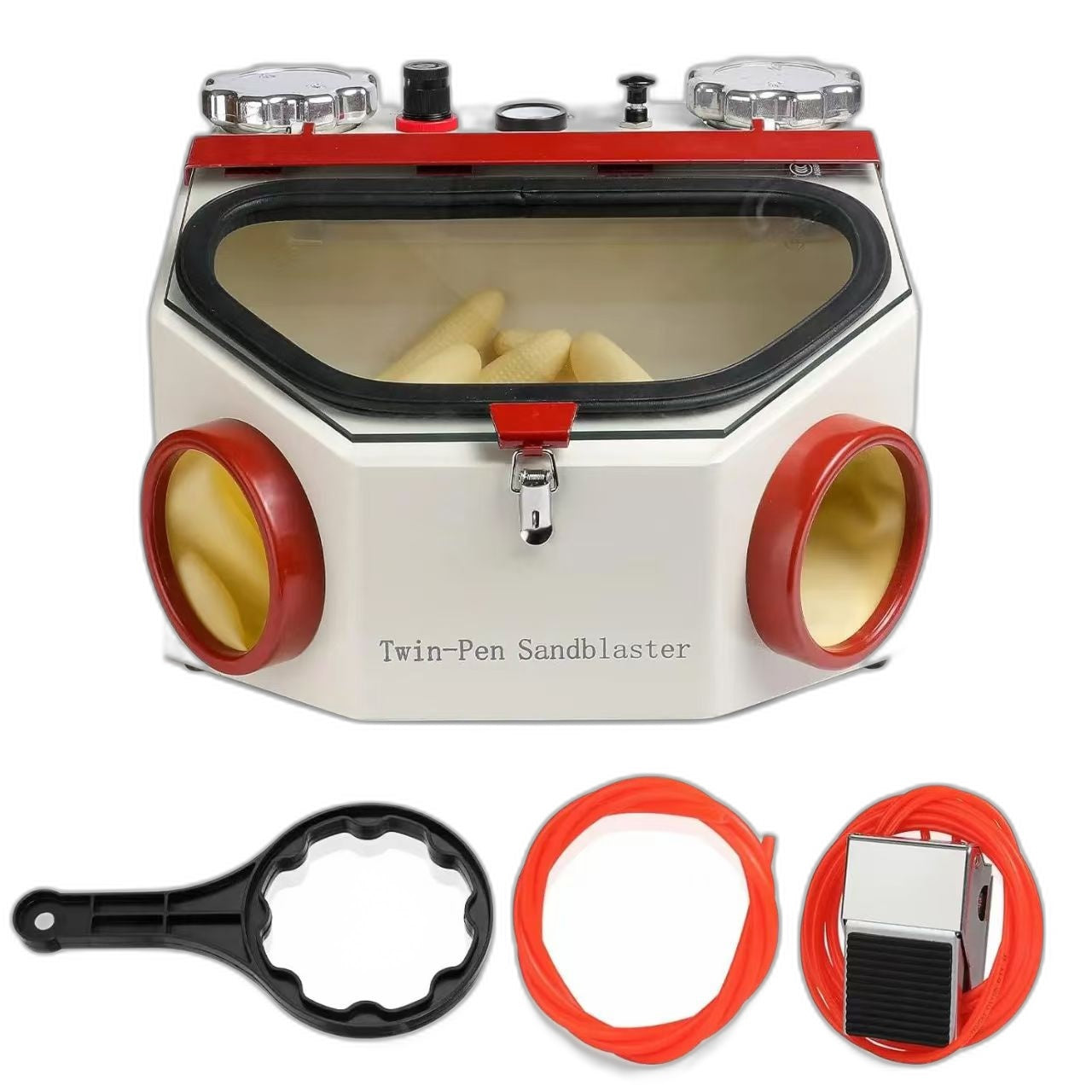 Two Pen Sandblaser With Led Light Dental Micro Portable Dental Sandblaster